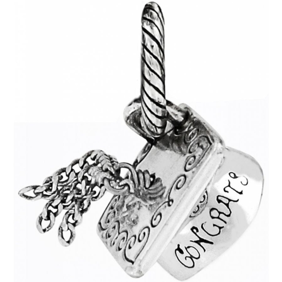 Brighton "GRADUATION CAP CHARM" Enamel, Scrolls, & Tassle Detail MSRP $22 - Picture 1 of 9